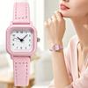 Women Simple Square Quartz Watches Casual Leather Strap Analog Wristwatch Ladies Minimalist Daily Watches