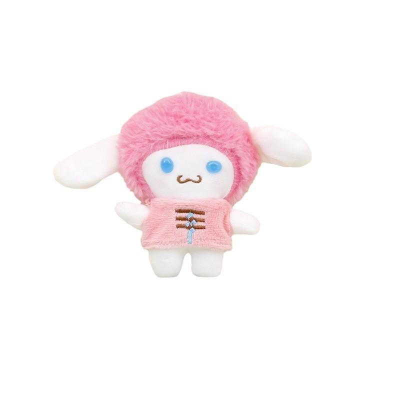 Charming Cartoon Lamb Keychain Stuffed Animal Plush Toy Colorful Wedding Gift