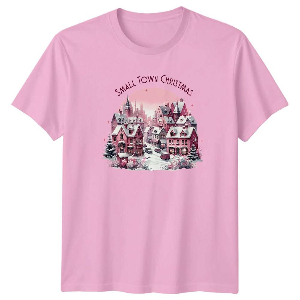Small Town Christmas Village Holiday Unisexs TShirt Unisexs Graphic Tee