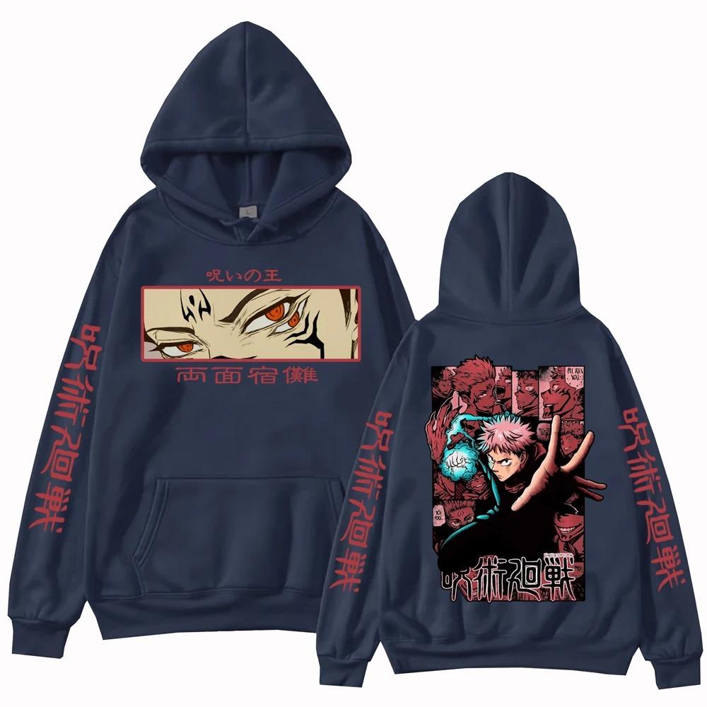 Jujutsu Kaisen Itadori Hoodie Man Woman Harajuku Long Sleeve Pullover Tops Sweatshirt Gift