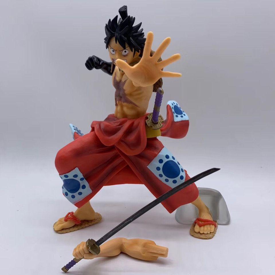 New One Piece And The Land Of Kimono Luffy Figurines Model Figurines Accessories Birthday Gifts Creative Anime Toys