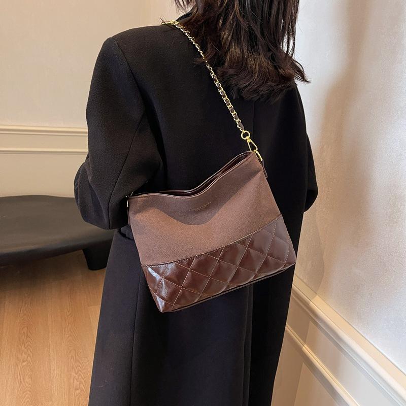 Zhu Zhu Kettentasche 2025 Neue Damentasche Große Kapazität Mode Vielseitig Rhombus Schulter Crossbody Tasche