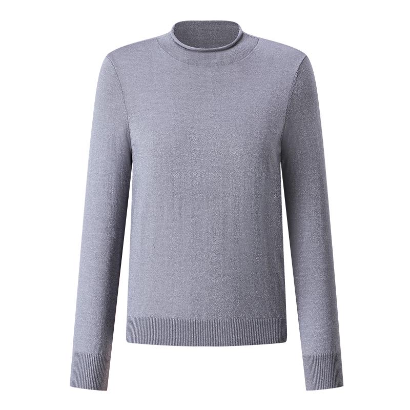 PORTS Women's Semi-High Neck Knit Sweater