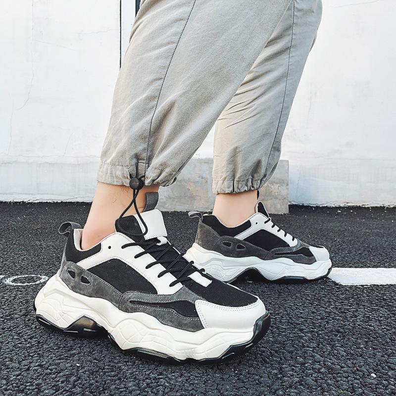 Fashion 2024 Autumn New Korean Version Trend Sports Shoes Men's Fashion All-match Comfortable Platform Outdoor Casual Shoes Men21