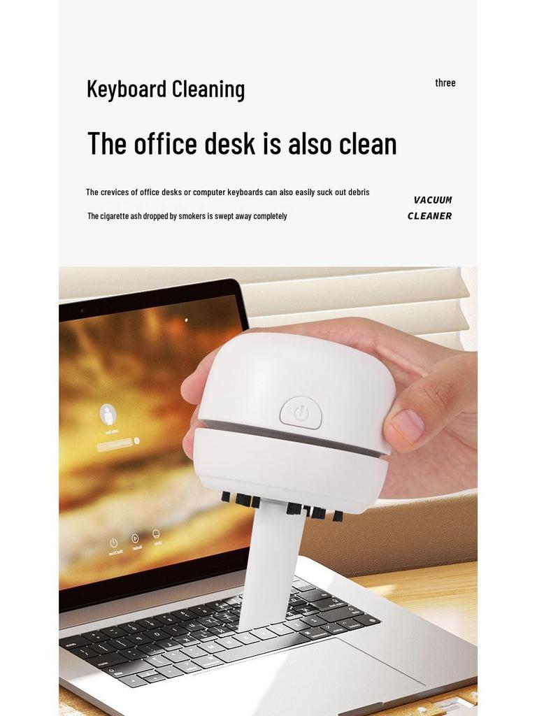 Wireless USB Rechargeable Desktop Vacuum for Pencil Shavings - Portable Dual-Use Cleaner for Study, Home, or Dorm