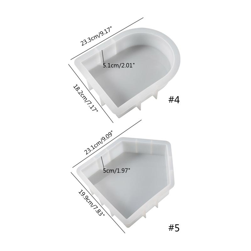 Hus Silikonform Bue Epoksy Støpeform 3d Sømløs Form DIY for Blomsterkonservering Håndverk Kunstfremstilling Hjemmedekor