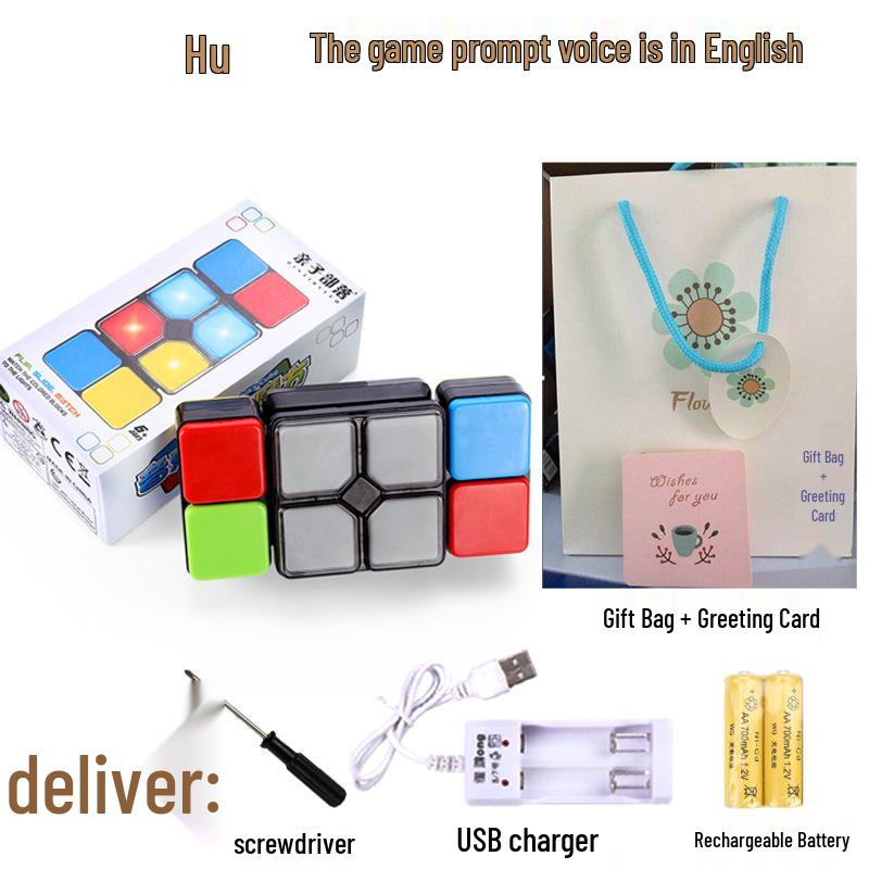 Interactive Music & Light Educational Cube for Children, Ages 3+ | Intelligent Game Toy with Changeable Sounds