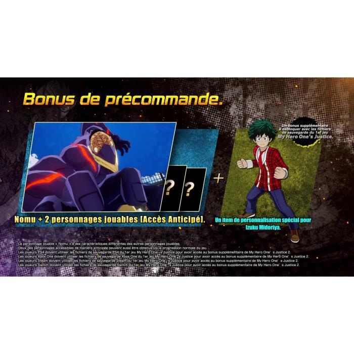 MY HERO ONE'S JUSTICE 2 Jeu Switch