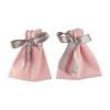 Storage Exquisite Drawstring Bandage Bow Packaging Bags Gift Packaging Jewelry Bags Velvet Pouch