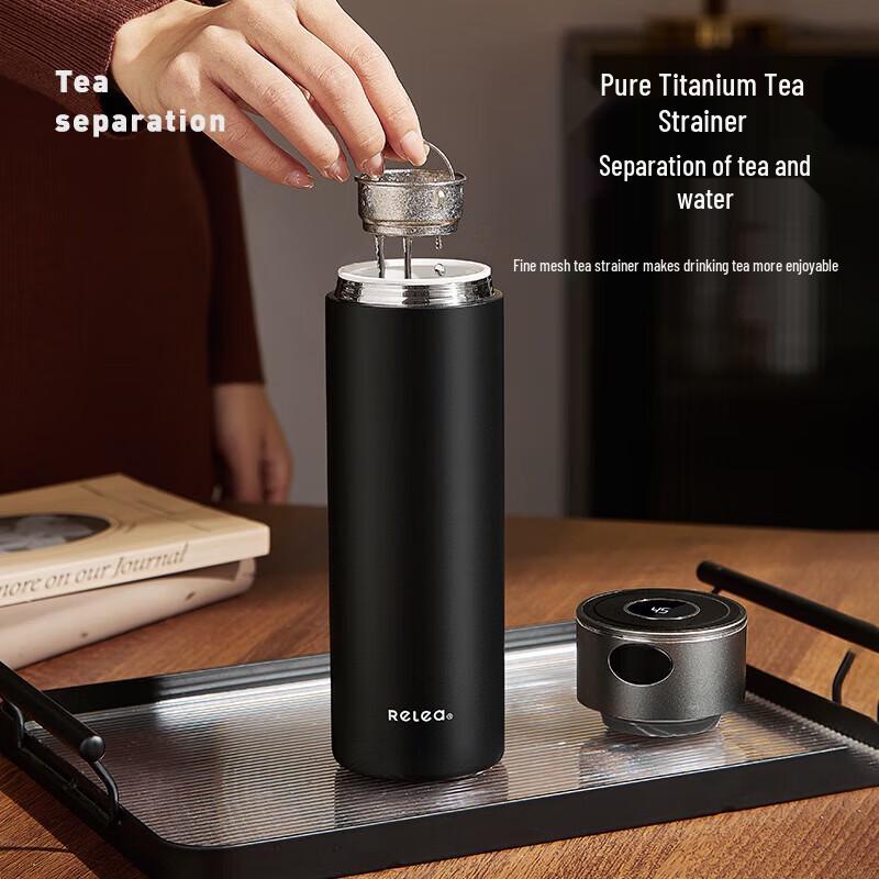 RELEA Insulated Titanium Tea Infuser Bottle