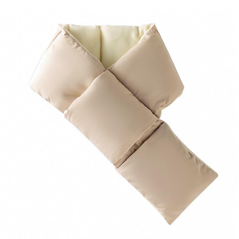 Unisex Down Cotton Fashion Windproof Winter Neck Warmer Featuring Warmth Solid Autumn Thickened Portable