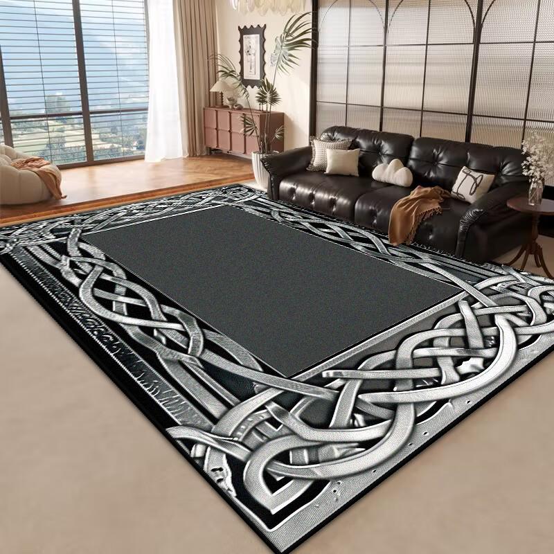 Golden Luxury Carpet Large Living Room Modern Decoration Home Rugs Non-slip Bedroom Mat Customizable Coffee Table Lounge Rugs