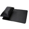 Soft PU Leather Detachable Washable Hand Rest Pillow + Folding Manicure Table Mat Black