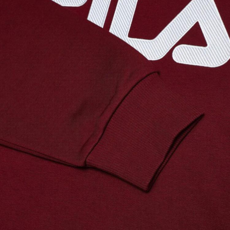 New FILA Sweatshirt Unisex Syrah Wine Red F51U338298F-WI