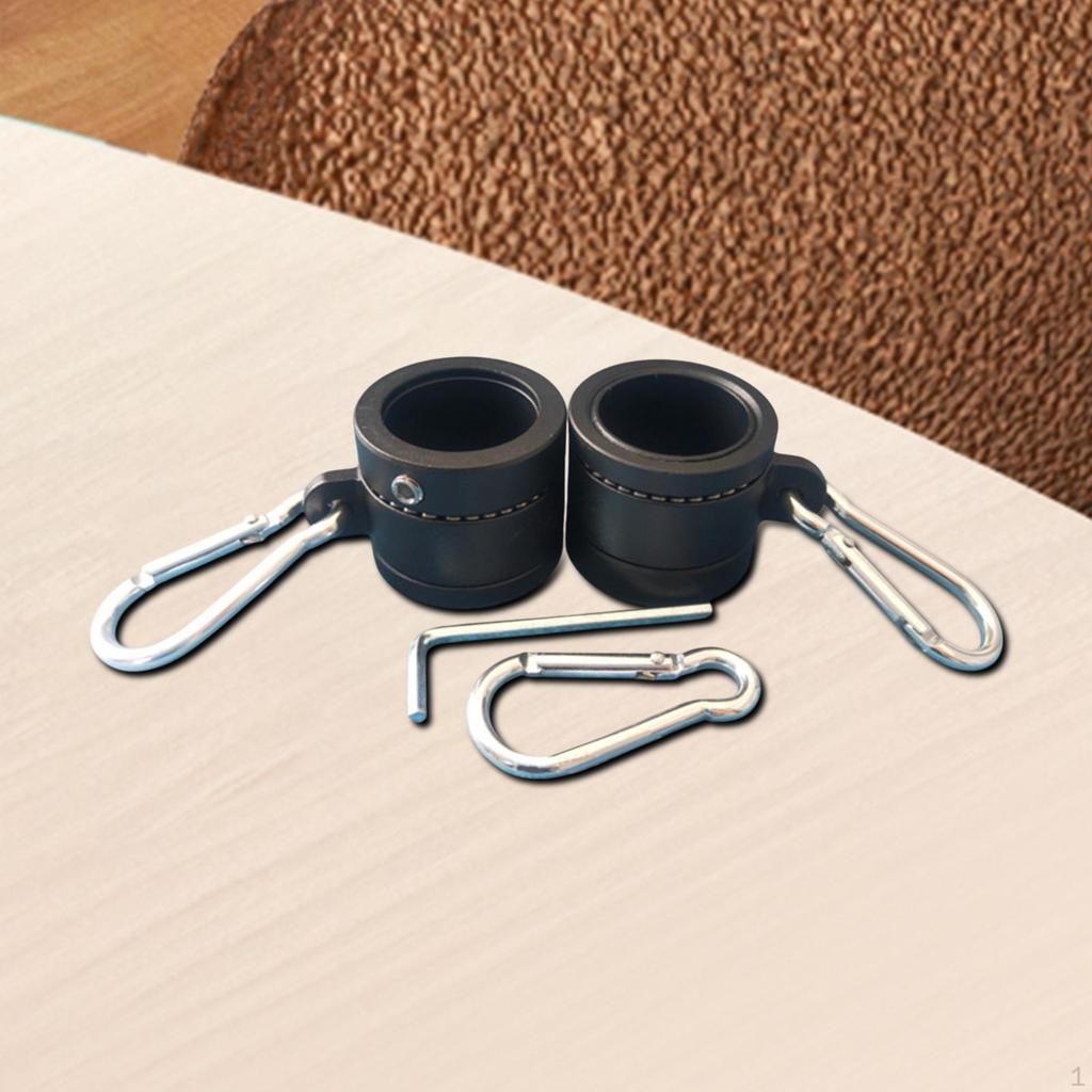 2 Bucăți Inele pentru Stâlp de Steag Inel de Montare Aliaj de Aluminiu Cleme Convenabile pentru Stâlp de Steag