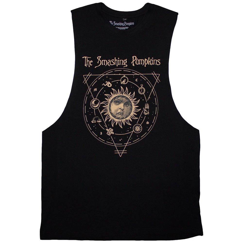 The Smashing Pumpkins Unisex Vest T-Shirt: Celestial Sun (Black) (X-Large) XL