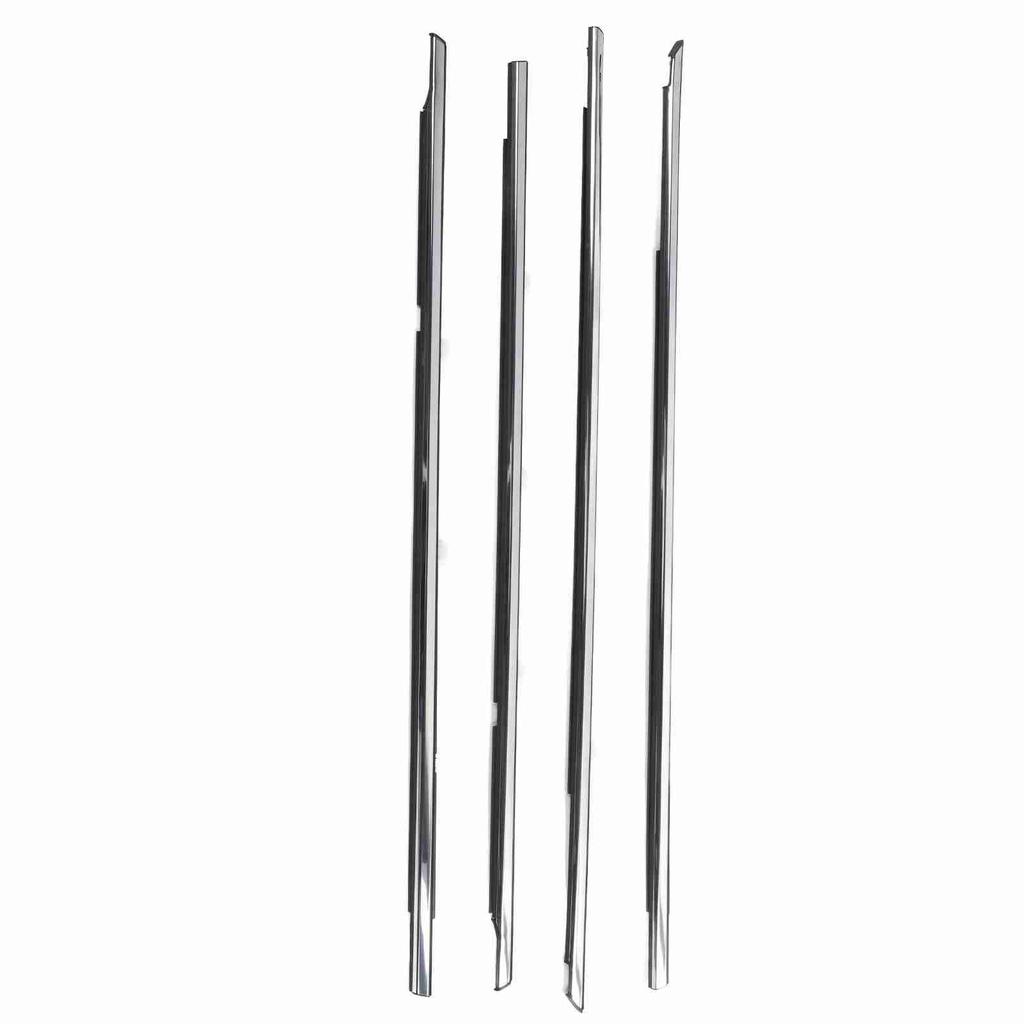 4Pcs Window Trim Seal Belt 72450 TA0 A01 Waterproof Windproof Rubber Weatherstrip Window Seal For