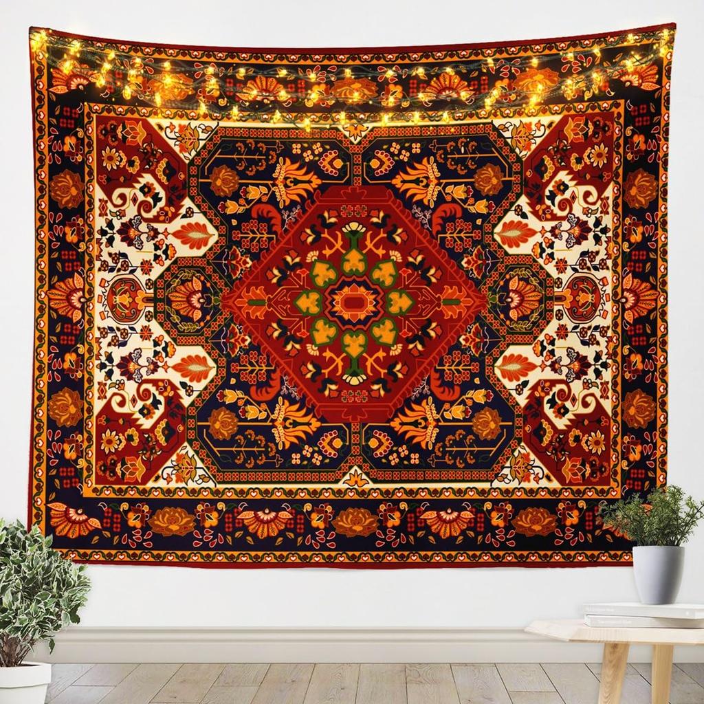 Tapeçaria de Peixe Japonês, Peixe Carpa Tai Chi Preto e Branco Pendurado na Parede Arte para Crianças Adolescentes Mulheres Homens Decoração de Quarto, Ondas do Oceano Ukiyoe