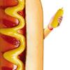 Halloween Cos Costumes Hot Dog Costumes for Adult Kids Funny Food Sausage Adult Child Unisex One-Piece Costume Carnival Jumpsuit