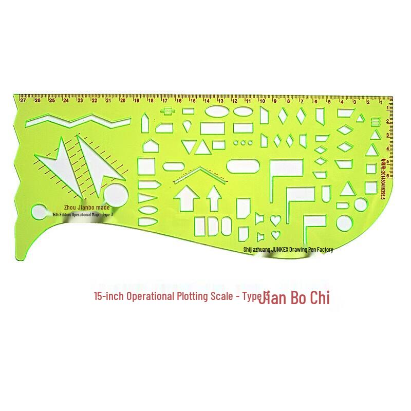 Jianbo Military Map Plotting Ruler Set