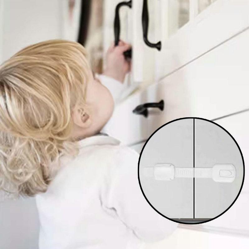 1/5pcs Child Protection Lock Multifunctional Cabinet Door Safety Lock Buckle Child Anti Pinch