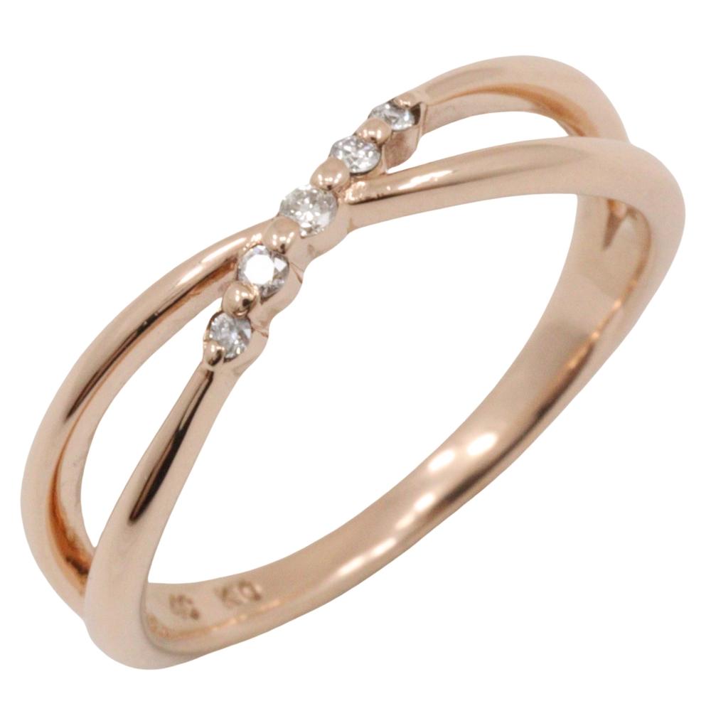 

4℃ Ring K10 Pink Gold #6.0(US Size) 2.1g Women Used