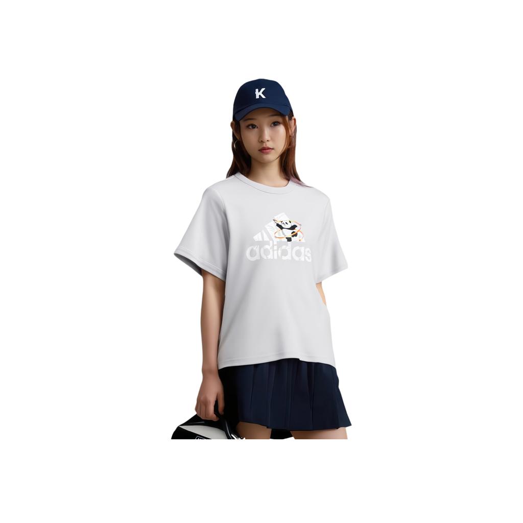 adidas T-Shirt With Sport Graphic Women Tops Gray JI6865