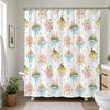 Waterproof Shower Curtain Liner Cute Kawaii Dessert Cake Sprinkle Pattern Bathroom Decor Gift for Kids Girls Tropical Sweet