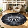 Round Rug Custom NameMonaco FC Pattern Non Slip Carpet Home Floor Decor