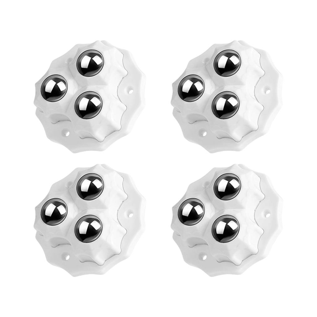 4Pcs Small Furniture Casters Wheel Sticky Pulley Appliance Sliders Self Adhesive Casters Wheel for Kitchen Appliances