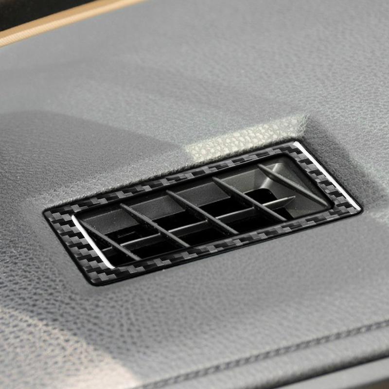 Real Carbon Fiber Car Accessories Dashboard Vent Trim Cover Soft Sticker For Toyota Corolla 11th Gen 2014 2015 2016 2017 2018
