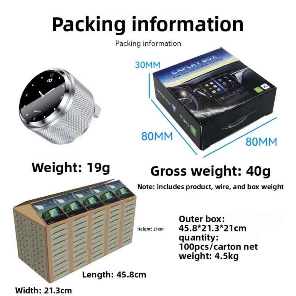2 σε 1 Ασύρματος Προσαρμογέας Carplay Android Auto Κουτί Carplay Μετατροπή Ενσύρματου σε Ασύρματο για Σύστημα Πολυμέσων Αυτοκινήτου