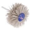 80-600 Grit Abrasive Nylon Wheel Brush Woodwork Furniture Polishing Brush 6mm Shank 80MM Diameter Head Grinder Abrasive Tools