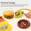 Stackable Hamburger Plate Set Burger 6 Layers Mini Dinner Plate High Value Bone Spit Plate Funny Sauce Containers Table Decor