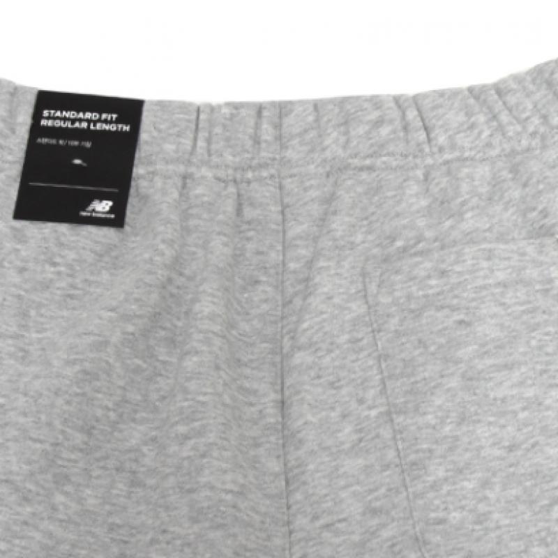 New Balance Essentials Kleines Logo Basic Fleece Gebürstet Offene Saumhose Trainingshose Grau Nbmldb1063 15