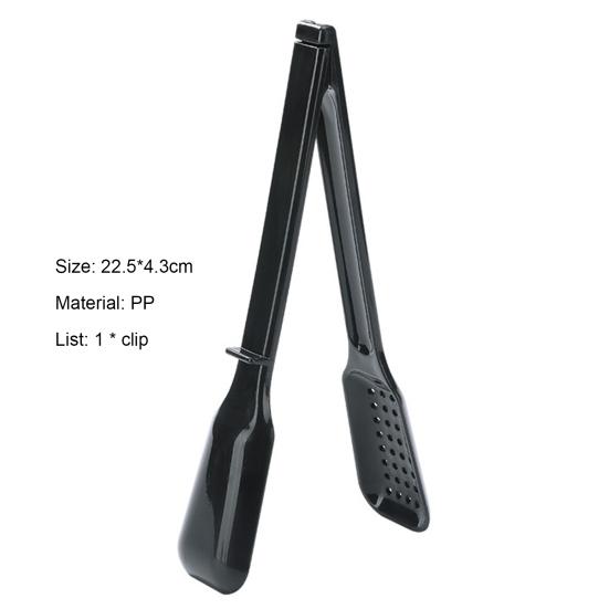 Anti-scalding 2 In 1 Food Tong Non-slip Comfortable Grip Detachable Kitchen Utensil Heat Resistant Long Handle Bread Clip