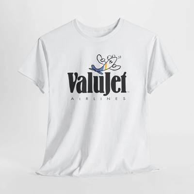 Vintage ValuJet Baumwoll-T-Shirt, Lässiges Unisex-T-Shirt, Retro Airline Merchandise, [...]