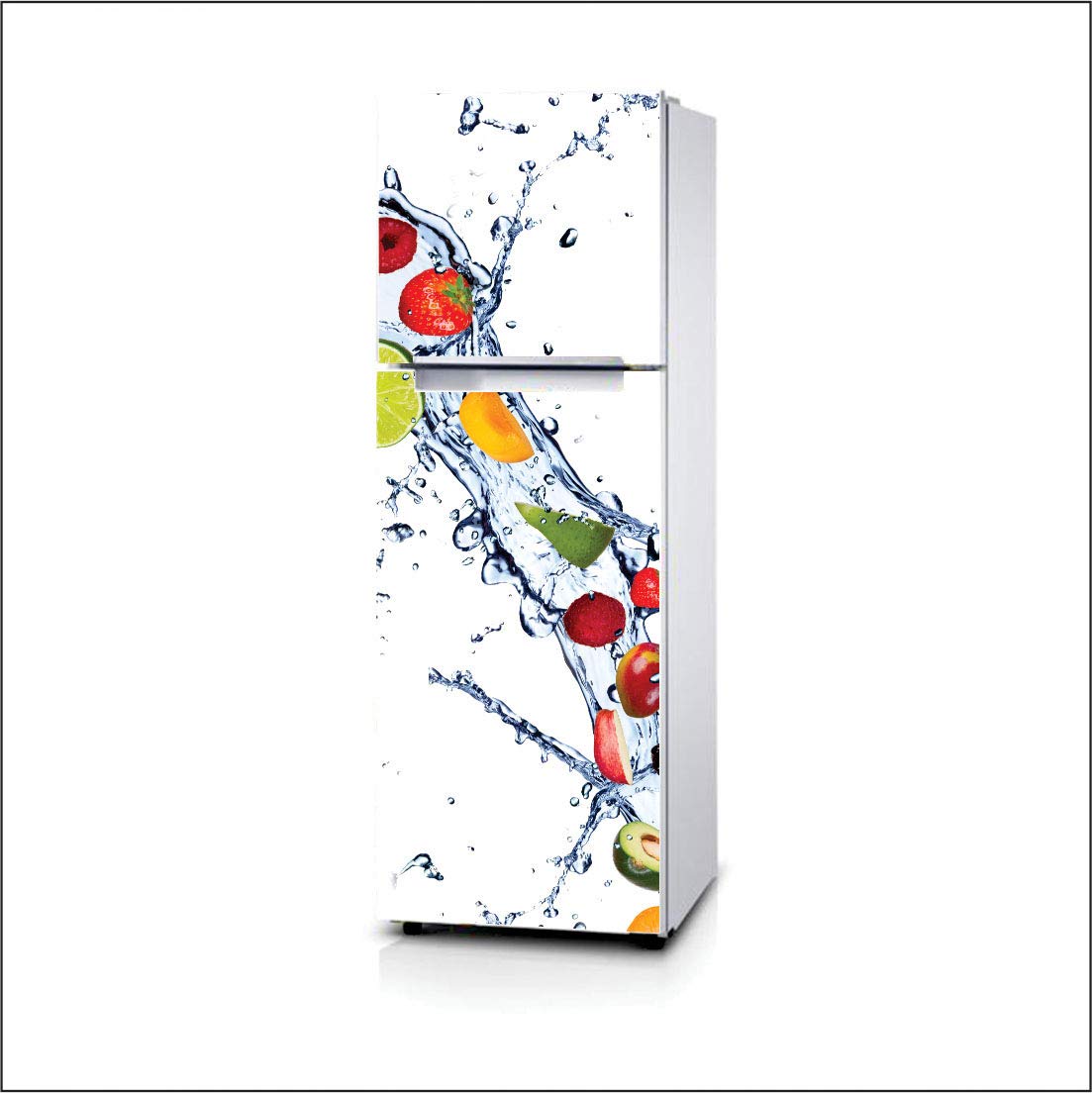 

Наклейки на стену с геометрическим узором на холодильник для столовой, украшение дома, кирпичи, чашки, шкаф, виниловая наклейка для еды, художественная наклейка на стену, холодильник 40x120cm(1 pcs)