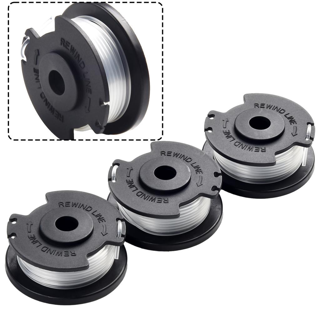 3x Replacement Nylon Spools for Einhell Grass Trimmer 5 Metres Length 1 6 mm Thickness for GECT 1828 Li and 1828 Li TC