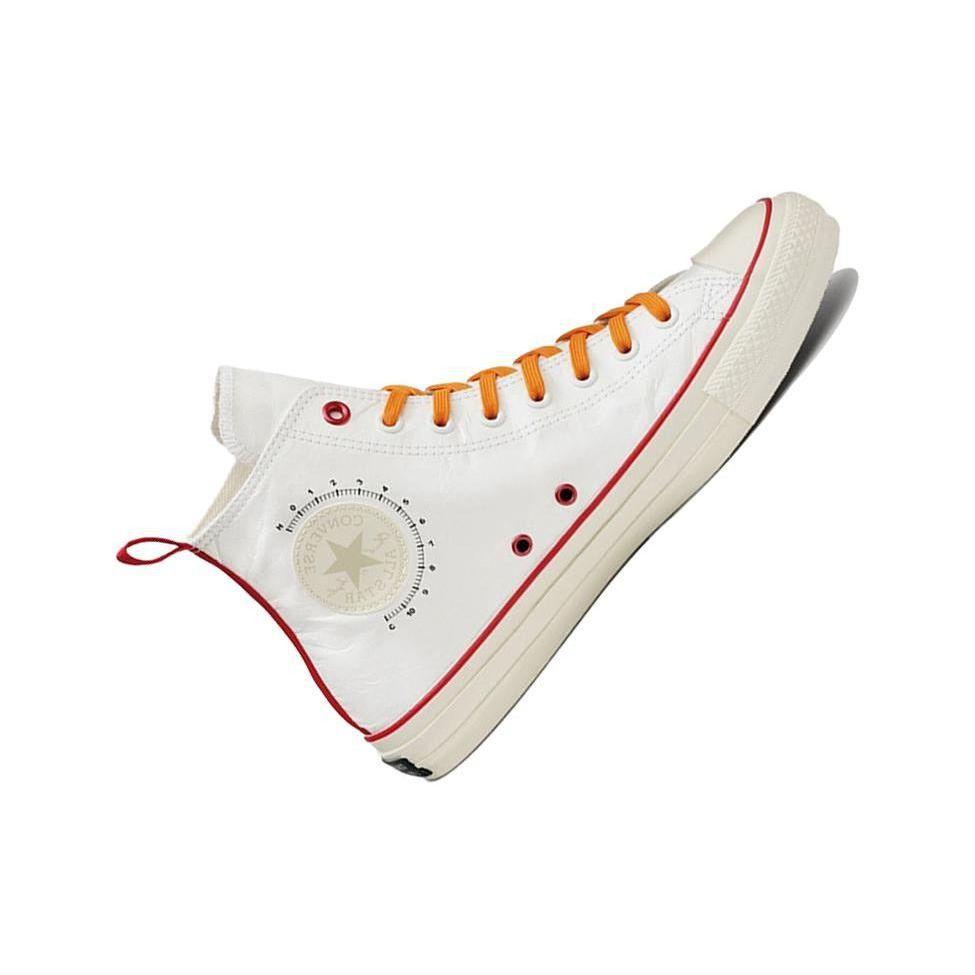 Converse NASA X  Chuck Taylor All Star 100 High Top Canvas Sneakers Unisex Sneakers White Orange Red 31303591
