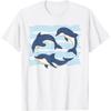 Sea Animal Ocean Dolphins Waves Dolphin T-Shirt
