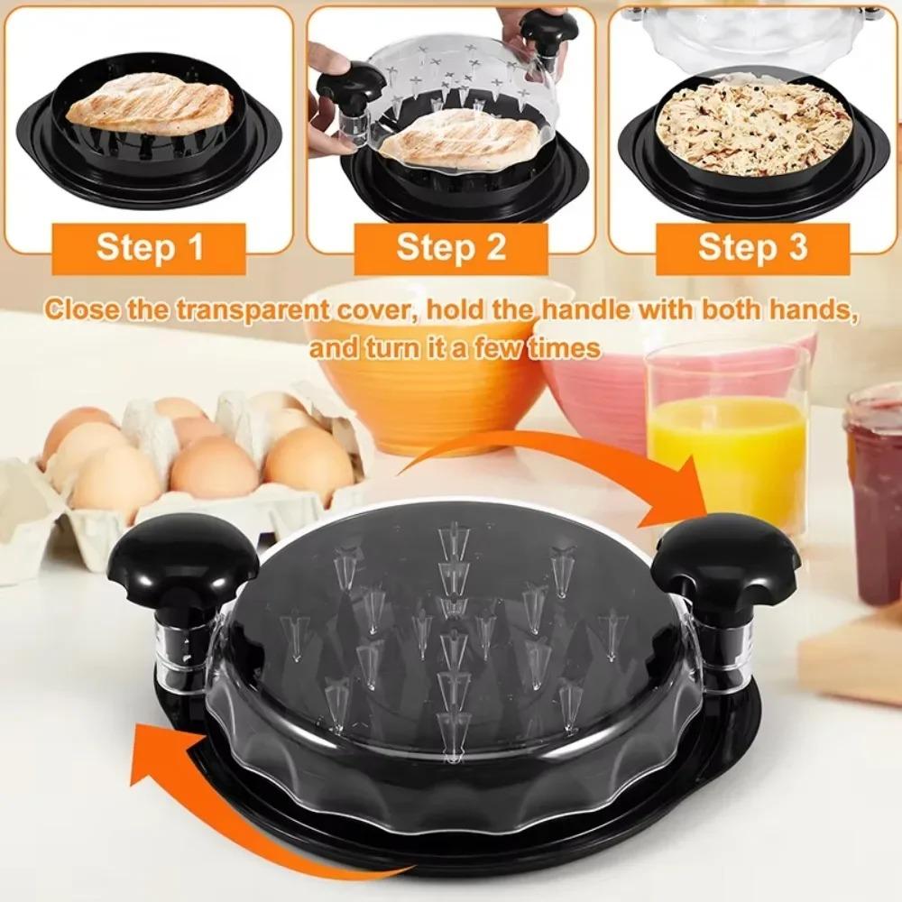 Chicken Shredder Large Chicken Breast Shredder Tool Twist Meat Breast Shredding Separation Mincing Grinder Machine With Lid