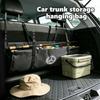 TWEK4 For Benz Car Logo Interior Rear Seat Back Storage Bag Organize Accessories CLS SLK Sport ML C200 C260 C300 W205 CITAN VITO