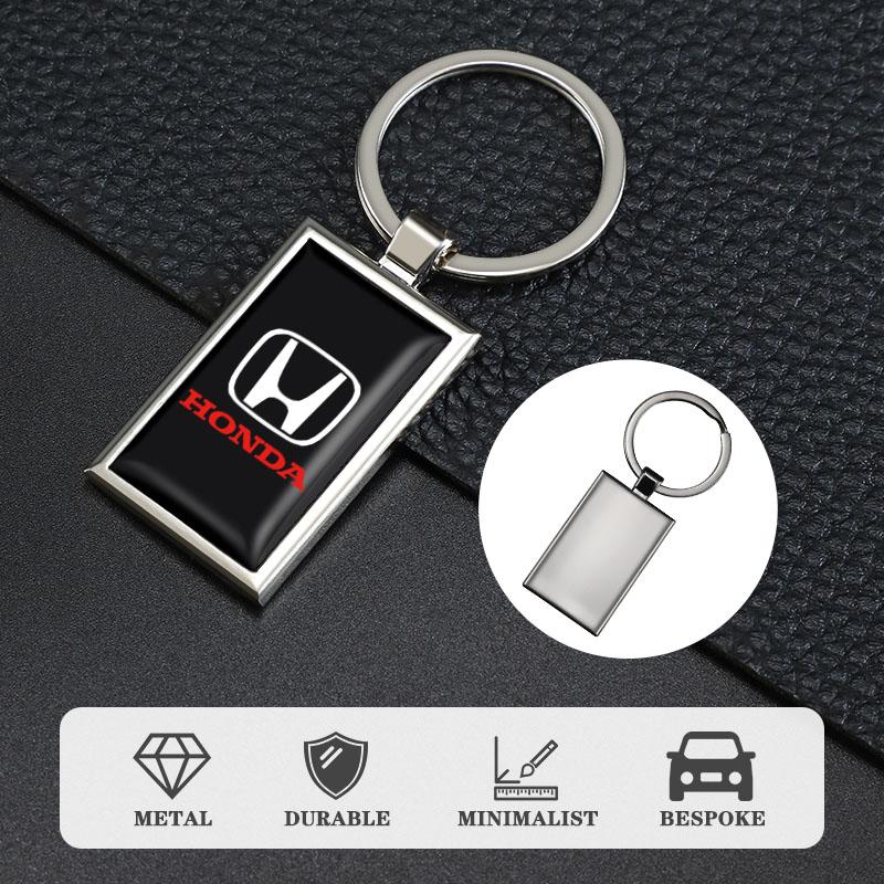 1Pcs Car Keychain Pendant Keyring Ornaments Auto Accessories For Honda Civic FIT Accord Prelude CRV 5th City CRZ CRX Jazz HRV LK6