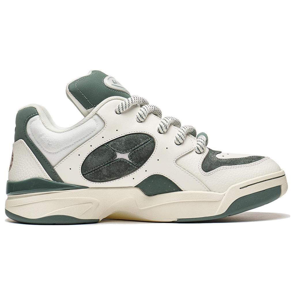 Li Ning Shooting Star Pohodlné Tlumící Odolné Nízké Top Neformální Boty Unisex Neformální Boty Qianshan-Zelená AZGT085-3