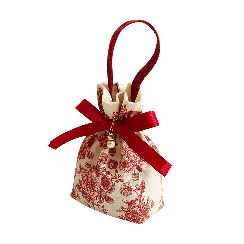 10pcs Wedding Candy Bags Gifts Packaging Boxes Wrapping Pouch Handheld Gift Bag Candy Bag Wedding Party Event Festive Supplies