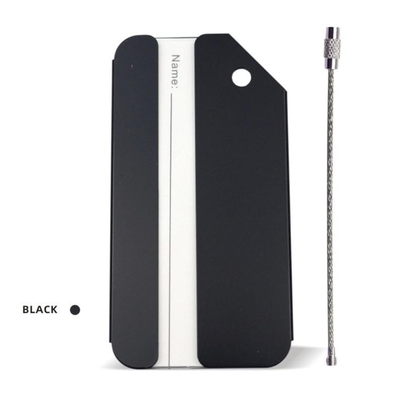 7 Pieces Practical Aluminum Alloy Luggage Labels With Privacy Protection And Wear Resistant Design Suitcase Identifier