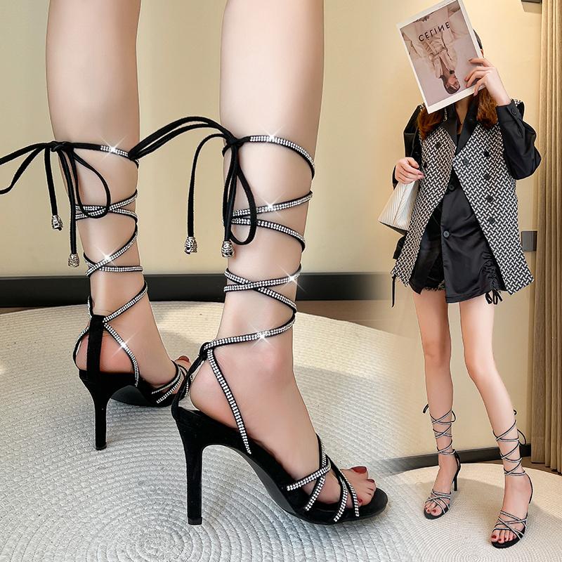 Women Round Toe Strap High-heeled Sandals Women Platform Slippers Female Summer Fashion Sexy Pumps Flip Flops Zapatos Mujer