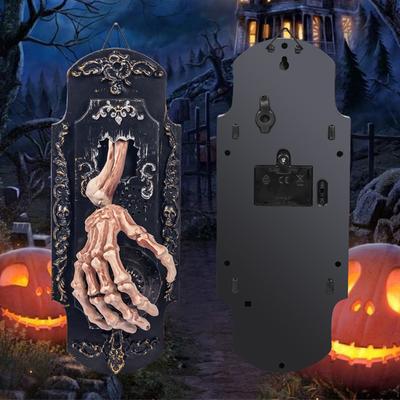 Haunted Doorbell Decoration With Spray Creepy Sound/Light Doorbell Prop For Home Use