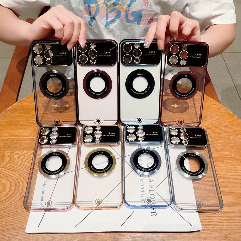 

Покрытие Love Heart Pattern Border Case для Iphone 14 13 12 Pro Max 11 Ударопрочный ТПУ Прозрачная магнитная крышка